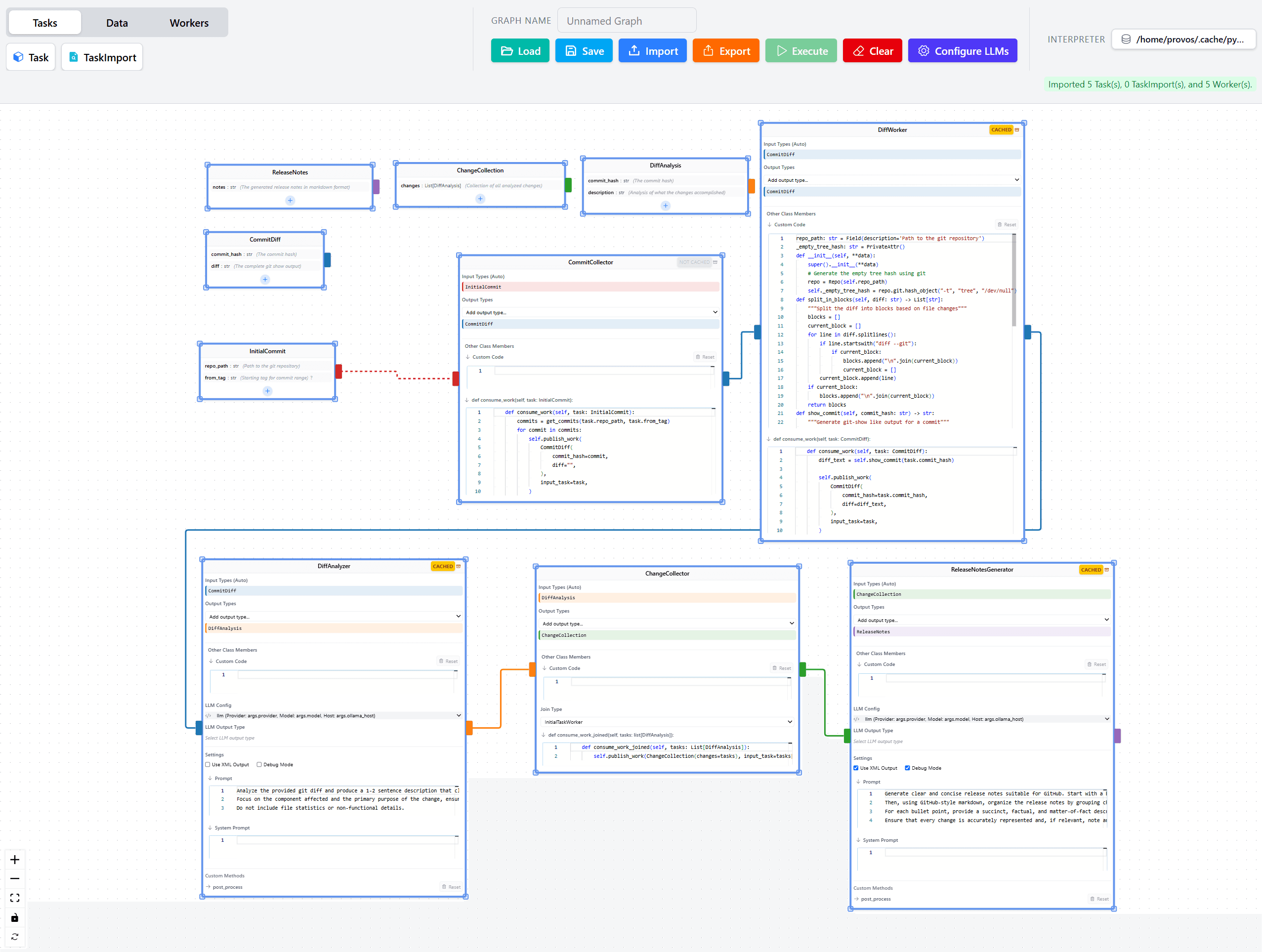 PlanAI Editor screenshot